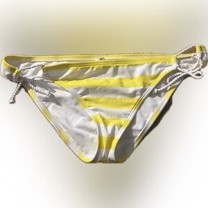 Bikini Bottom new with tags yellow & white striped size large